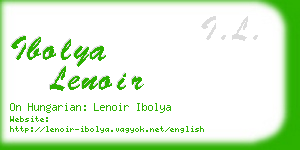 ibolya lenoir business card